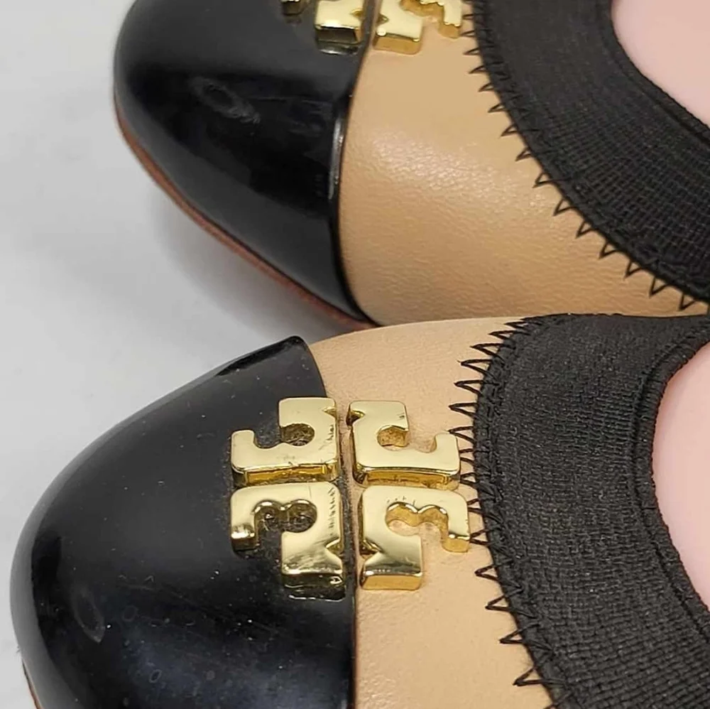 Tory Burch. Jolie‎ Two-Tone Ballet Flat. Size 7 M